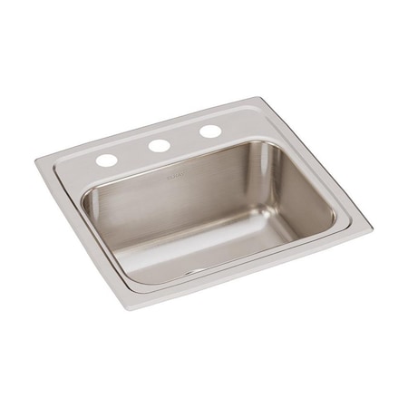 Lustertone Ss 17X16X10.1 Single Bowl Drop-In Sink With Quick-Clip